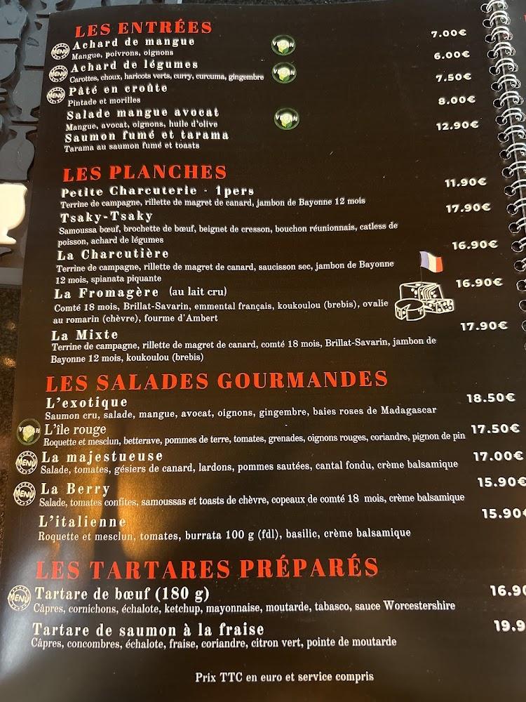 Au pavillon - Menu Image 1