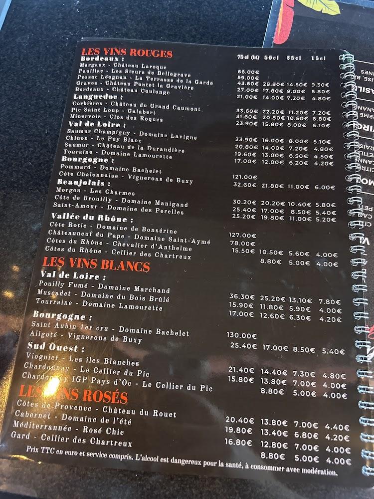 Au pavillon - Menu Image 2